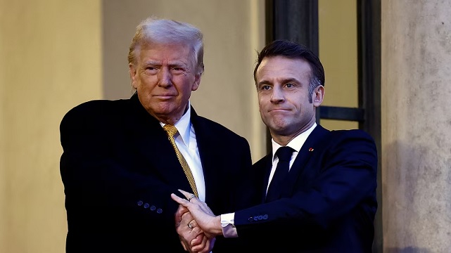 This image has an empty alt attribute; its file name is Donad-Trump-e-Emmanuel-Macron.jpg